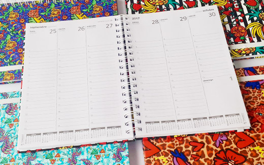 Hojas de agendas personalizadas. Tomasco Multigráfica